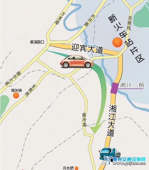 遵义市湘江二桥已建成通车